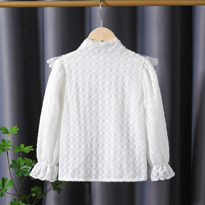 Damen Rüschenbluse mit Spitzenakzenten Echo Archiv