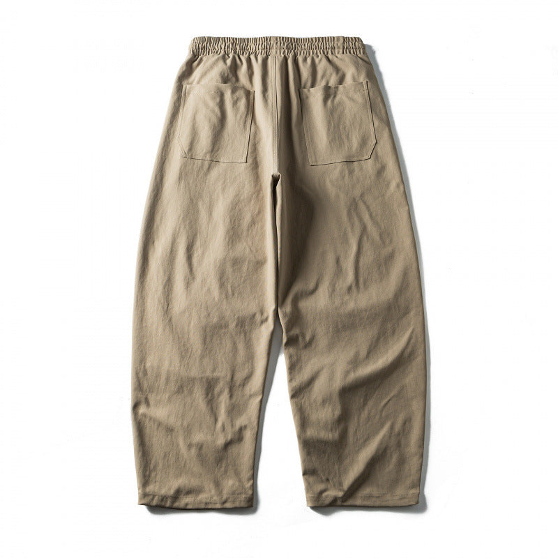 Unisex Weite Cropped-Hose mit Tunnelzug, elastischem Bund und markanten Nahtpaneelen Echo Archiv