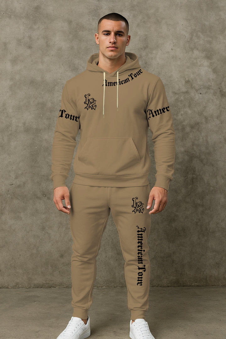 Herren Urbaner Hoodie und Jogginghose Set Echoarchiv
