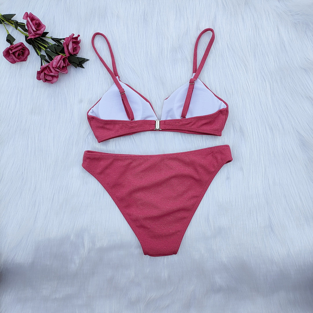 Damen Triangel-Bikini-Set mit verstellbaren Trägern Echo Archiv