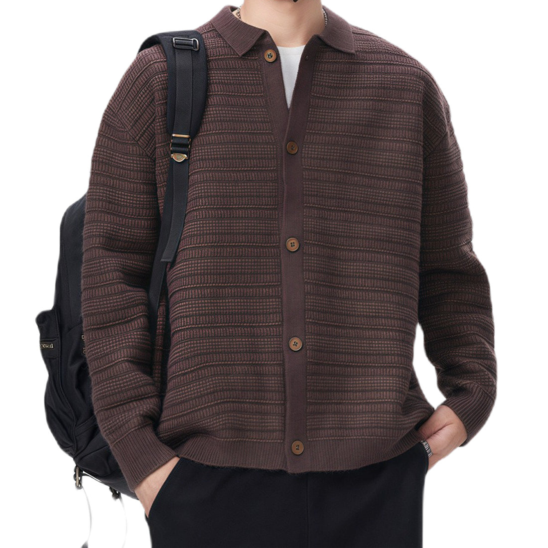 Herren Modische Strickjacke Echo Archiv