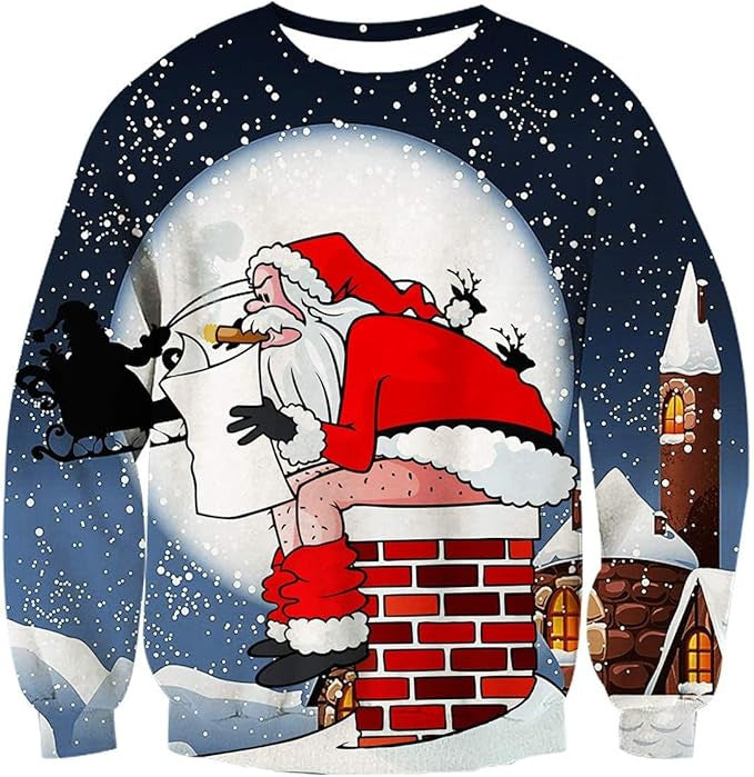 Damen Lustiger Weihnachts-Sweater Echoarchiv