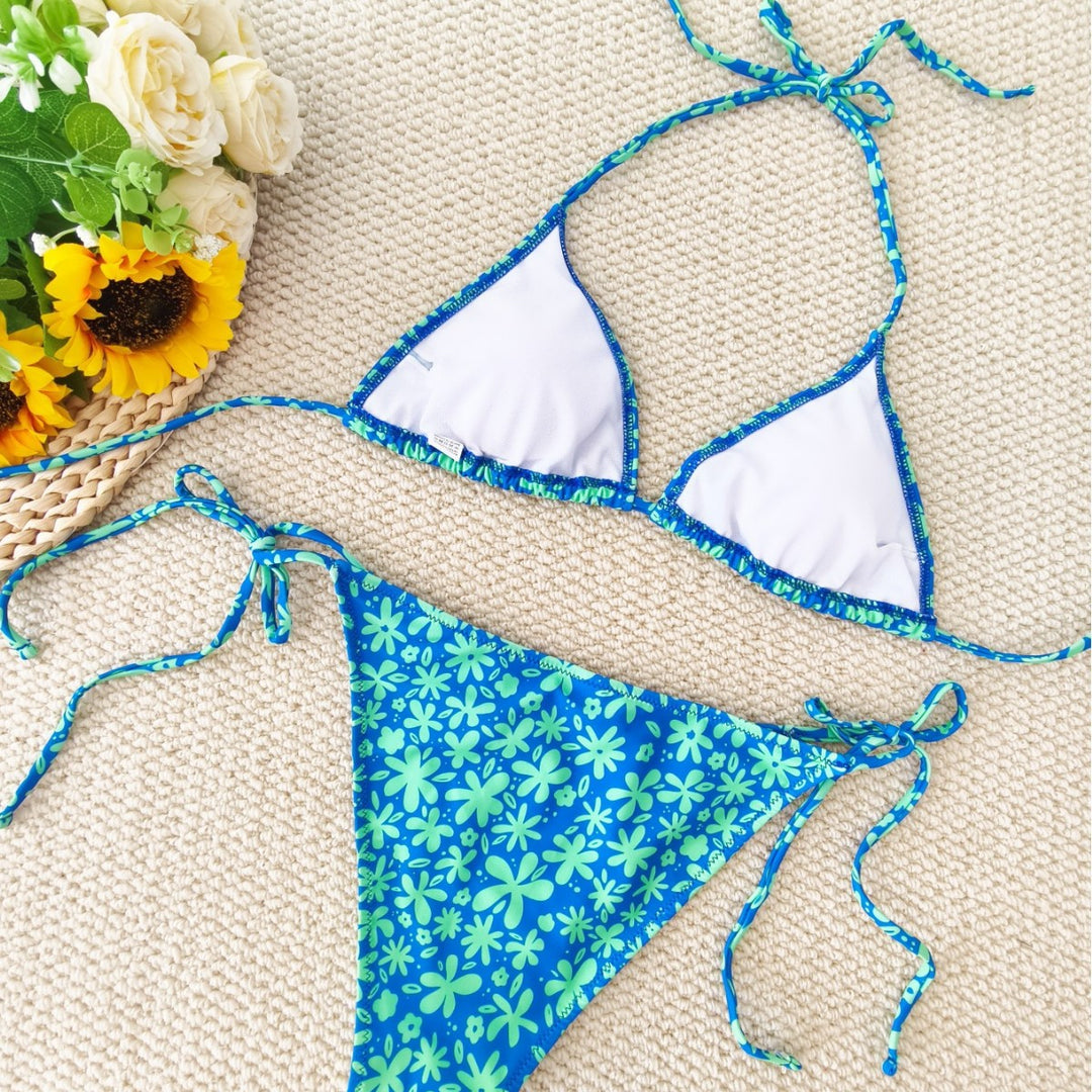 Damen Triangel-Bikini mit floralem Design Echo Archiv