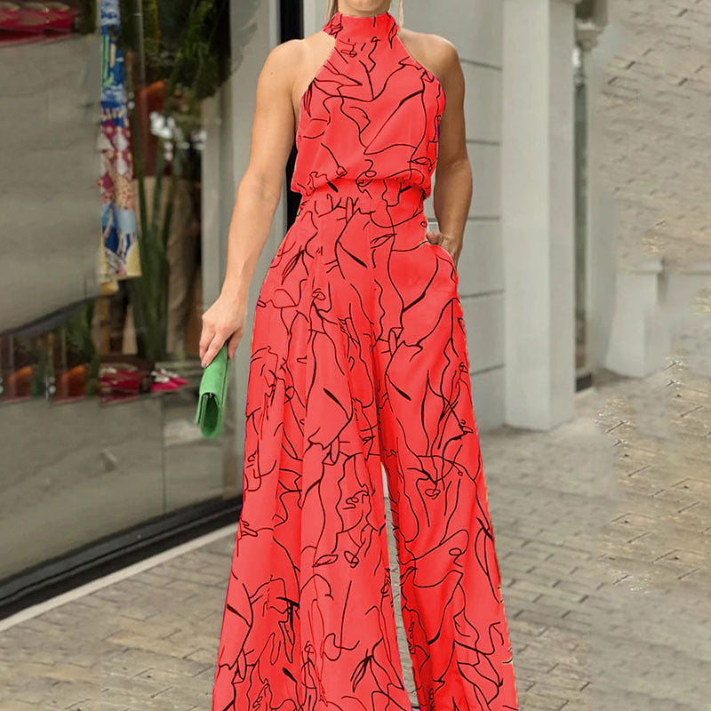 Damen Eleganter Longline Jumpsuit mit Stehkragen, Ballonärmeln und Seitentaschen Echoarchiv