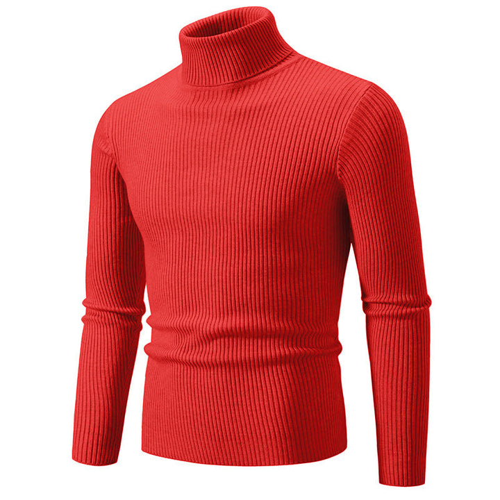 Herren feiner Rollkragenpullover aus langlebigem Strickmaterial Echoarchiv