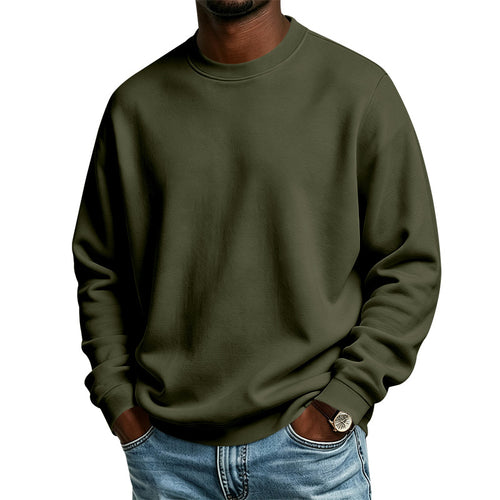 Herren Oversize-Sweatshirt mit Rundhalsausschnitt, weicher French-Terry und Rippbündchen Echoarchiv