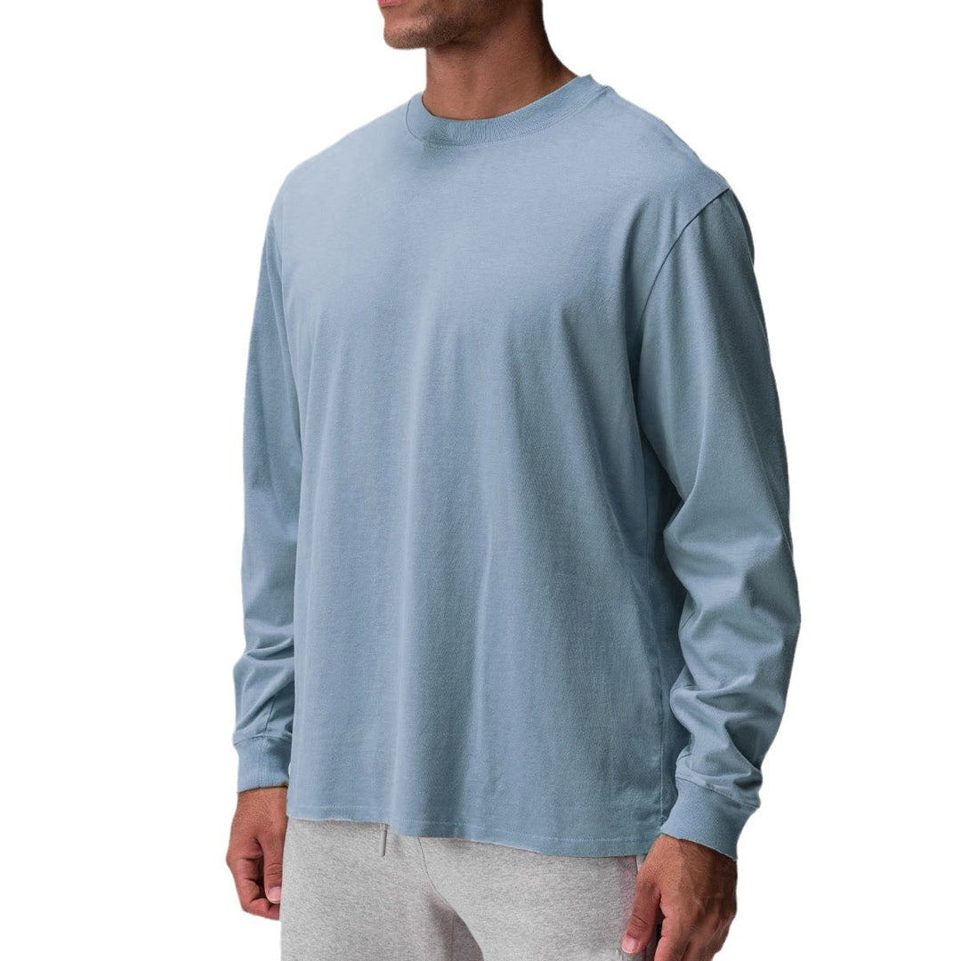 Herren lässiges Langarmshirt mit sanfter Haptik Echoarchiv