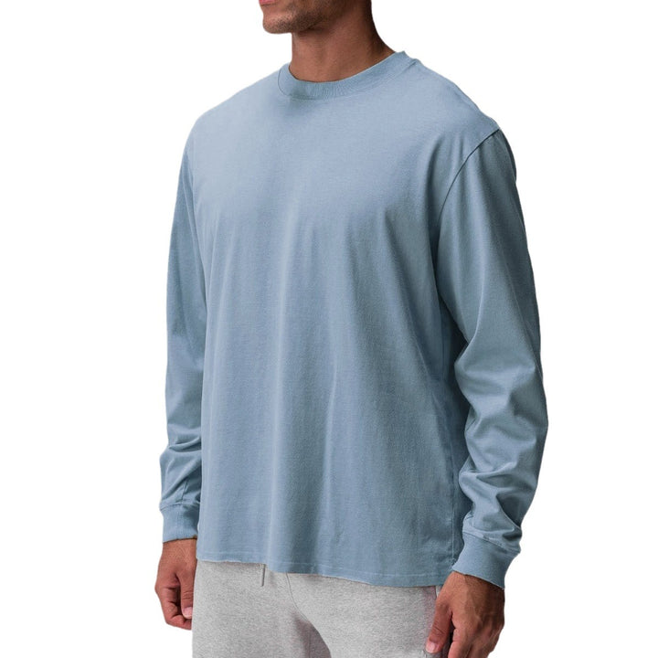 Herren lässiges Langarmshirt mit sanfter Haptik Echoarchiv