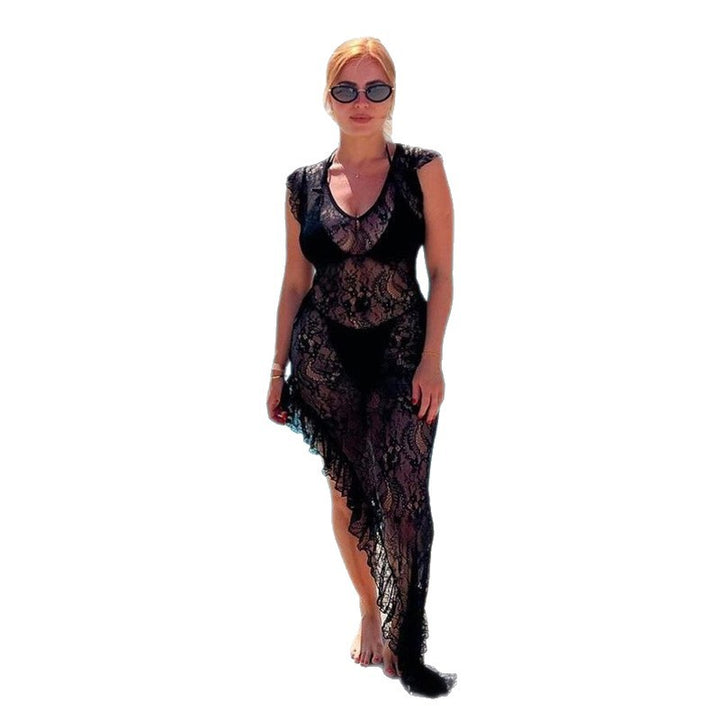 Damen Elegantes Spitzentuch mit asymmetrischem Schnitt Echo Archiv