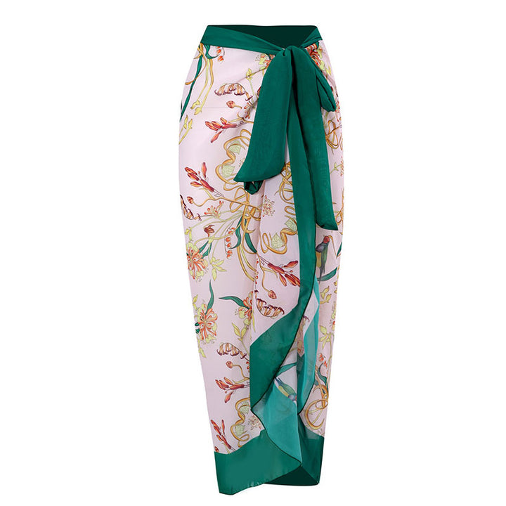 Damen Einteiler Badeanzug mit blumigen Rüschendetails Echo Archiv