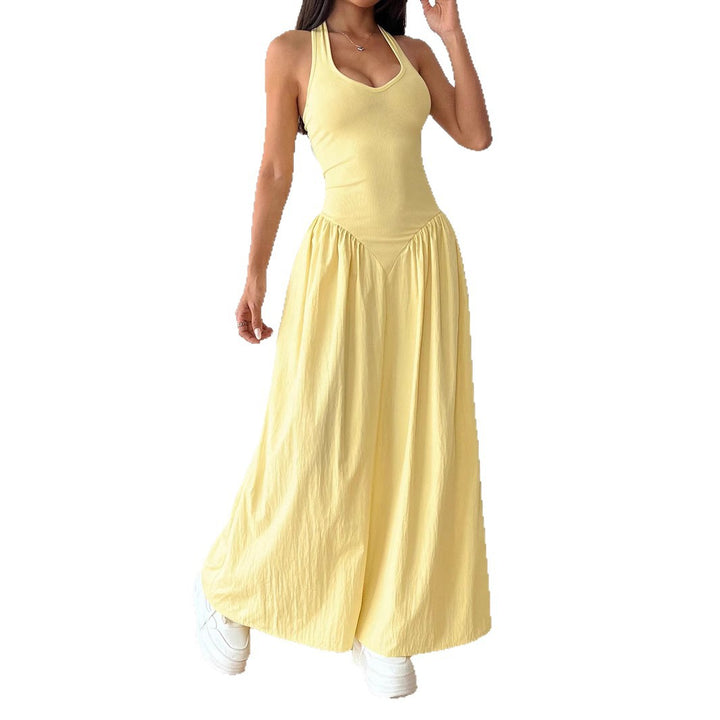 Damen Maxidress mit U-Ausschnitt und fließendem Rock Echo Archiv