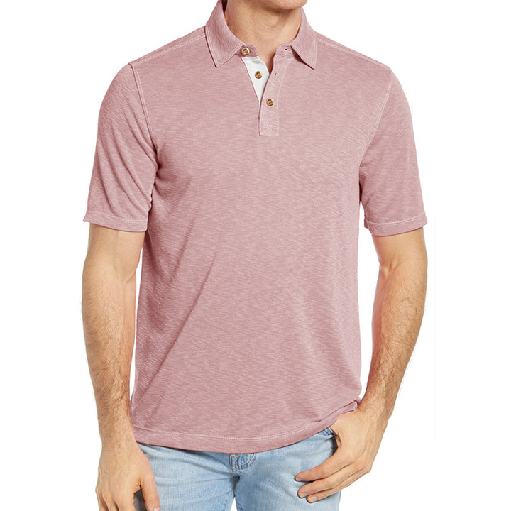 Herren Polo-Shirt mit stylischem Knopfverschluss Echoarchiv