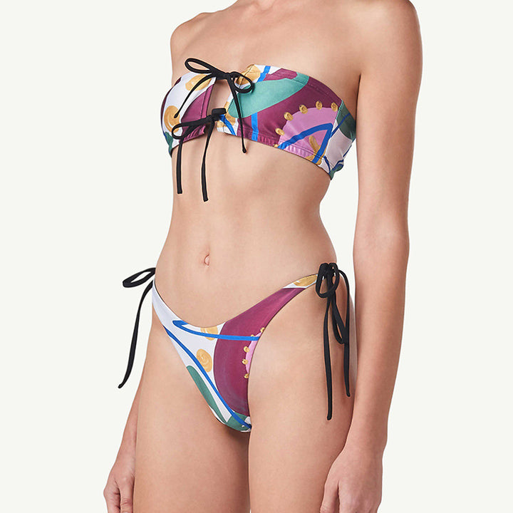 Damen Bandeau-Bikini mit stilvollem Bindesystem Echo Archiv