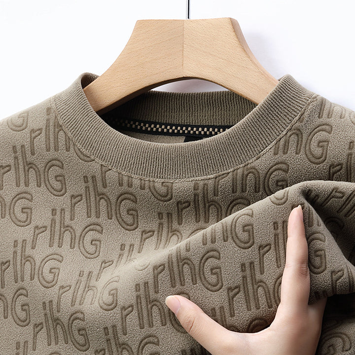 Herren modischer Sweatshirt mit strukturiertem Obermaterial Echoarchiv