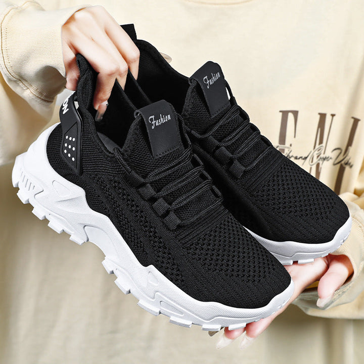 Damen Sportliche Sneaker mit atmungsaktiver Netzstruktur und dämpfender Sohle Echo Archiv