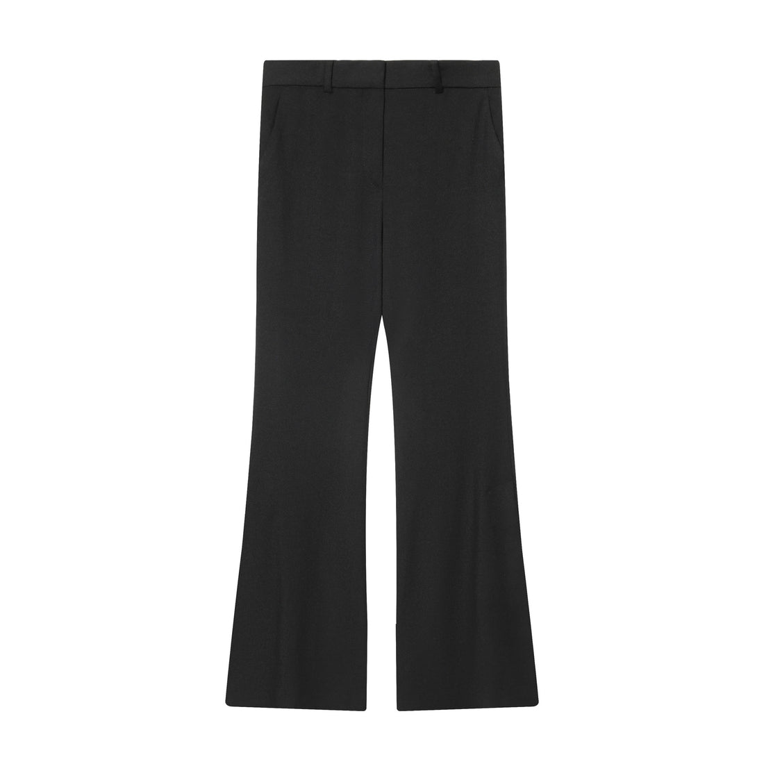 Damen taillierte Highwaist-Schlaghose mit verdeckter Frontleiste, Bügelfalte und Eingrifftaschen – Avélisse