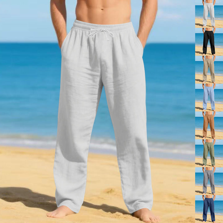 Herren lässige Strandhose aus atmungsaktiver Baumwolle Echoarchiv