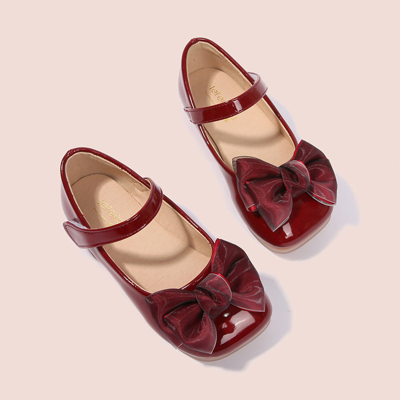 Mädchen Ballerinas mit dekorativem Schleifen-Design Echo Archiv