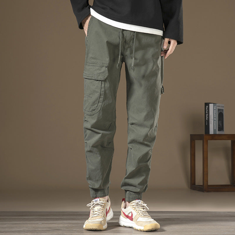 Herren Cargo-Hose mit funktionalen Taschen und elastischem Bund Echoarchiv