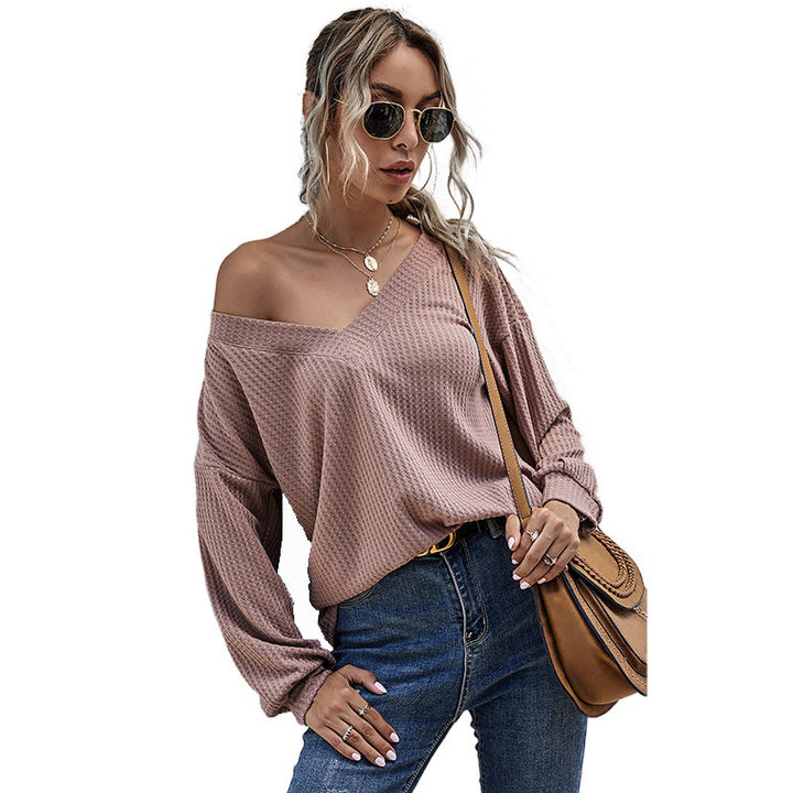 Damen Lässiges Oversized Langarmoberteil Echo Archiv