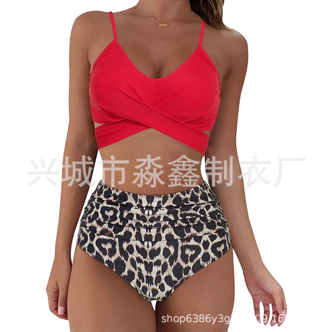 Damen Crop-Top Bikini-Set mit geflochtenem Design Echo Archiv