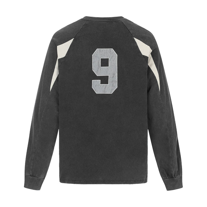 Herren Retro-Sweatshirt im Vintage-Sportswear-Look mit Raglanärmeln und Nummernprint Echoarchiv