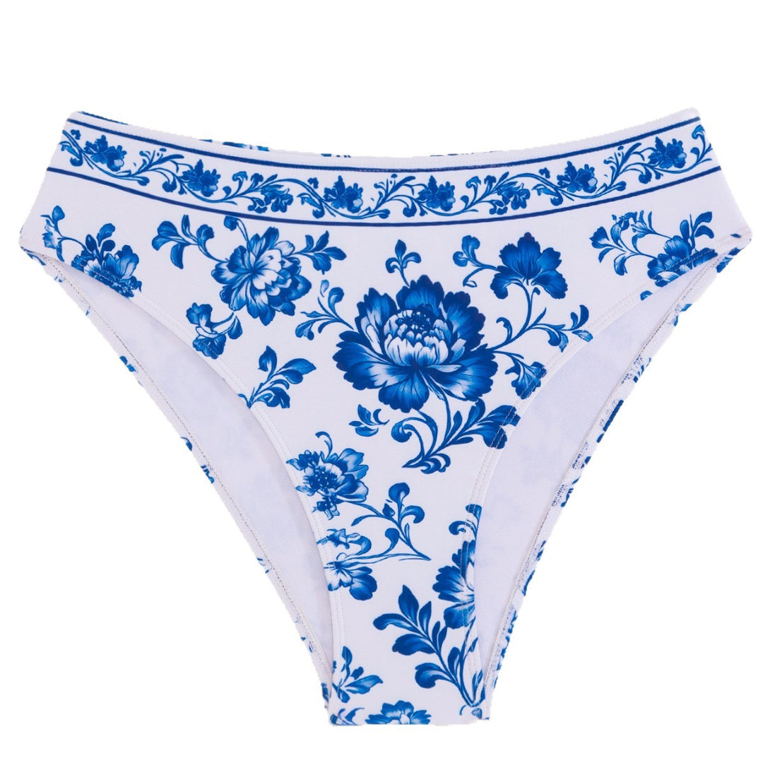 Damen Bikini-Set mit floralem Druck und hoch geschnittenem Höschen Echo Archiv