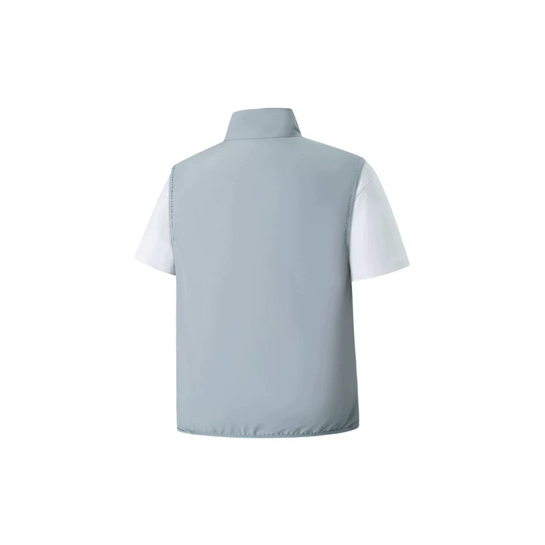 Herren Leichte Softshell-Utility-Weste mit Stehkragen, wasserabweisender Außenlage und Reißverschlusstaschen Echoarchiv