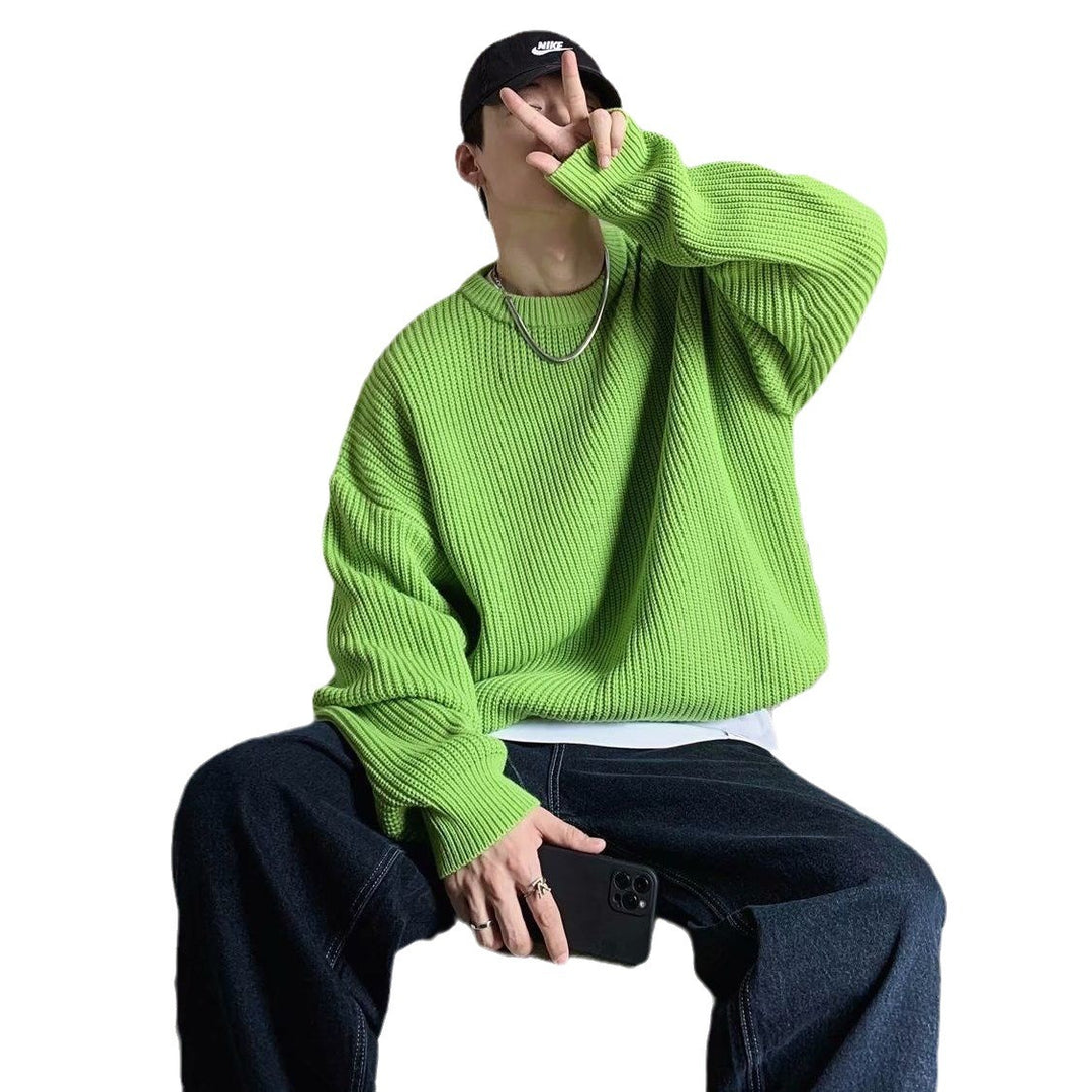 Damen Modischer Grobstrickpullover mit lässiger Passform Echoarchiv