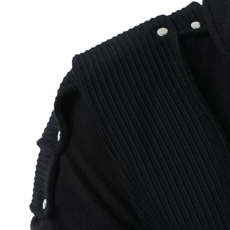 Herren stylischer Hoodie mit innovativem Kragen und praktischen Taschen Echoarchiv