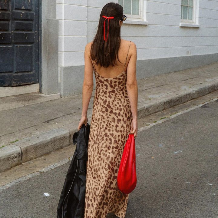 Damen Maxikleid mit elegantem Animalprint Echo Archiv