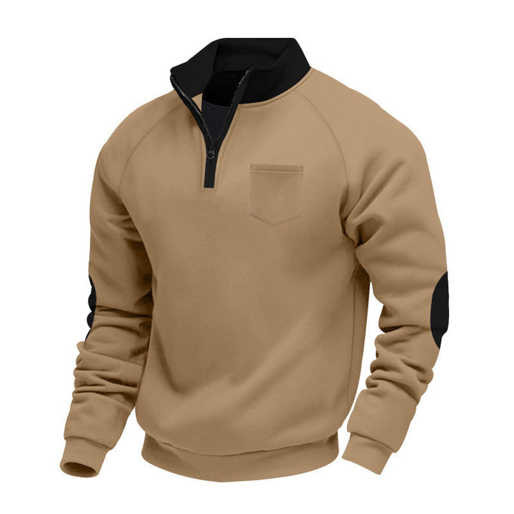 Herren Pullover mit Stehkragen und Reißverschluss Echoarchiv