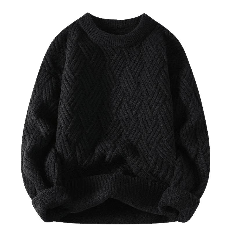 Damen nan grobgestrickter Oversize-Pullover mit Zopfmuster und elastischem Rippbund Echo Archiv