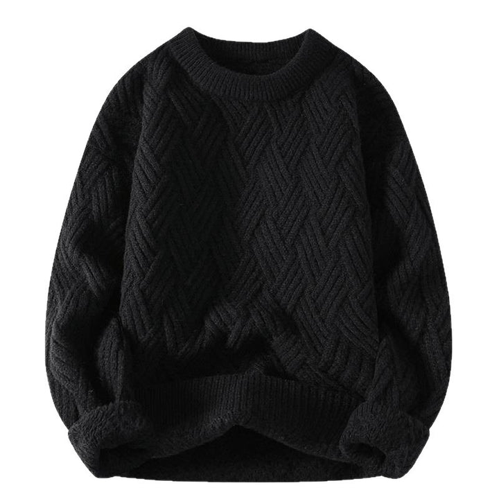 Damen nan grobgestrickter Oversize-Pullover mit Zopfmuster und elastischem Rippbund Echo Archiv