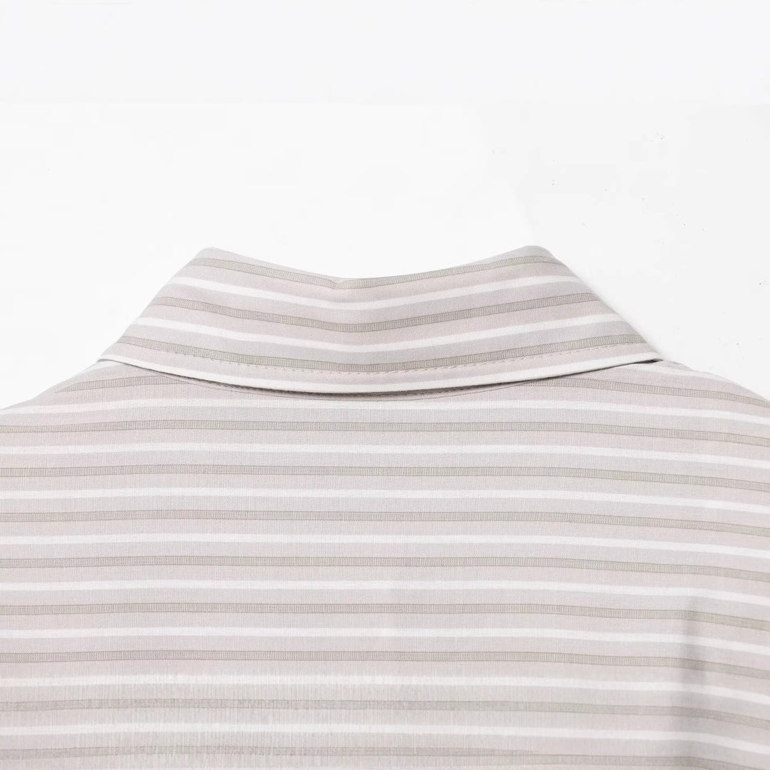 Damen Gestreifte Oversize‑Hemdbluse mit Western‑Yoke Echoarchiv