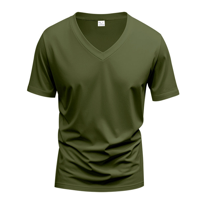 Herren Funktions-T-Shirt mit V-Ausschnitt aus atmungsaktivem Material Echoarchiv