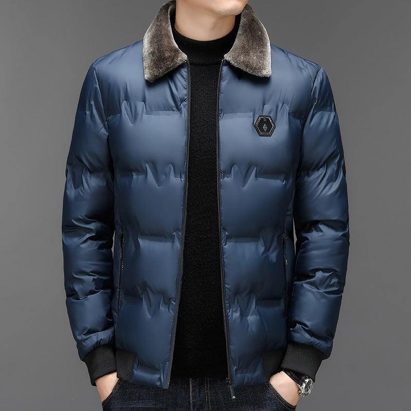 Herren Steppjacke mit abnehmbarem Kunstfellkragen Echo Archiv