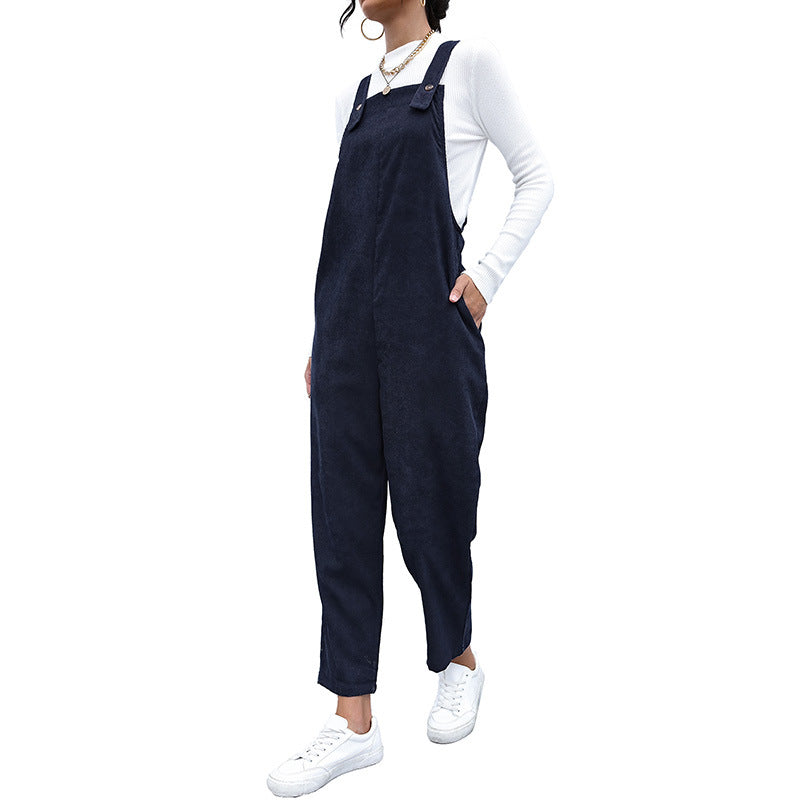Damen Lässiger Overall mit hohen Kragen Echo Archiv