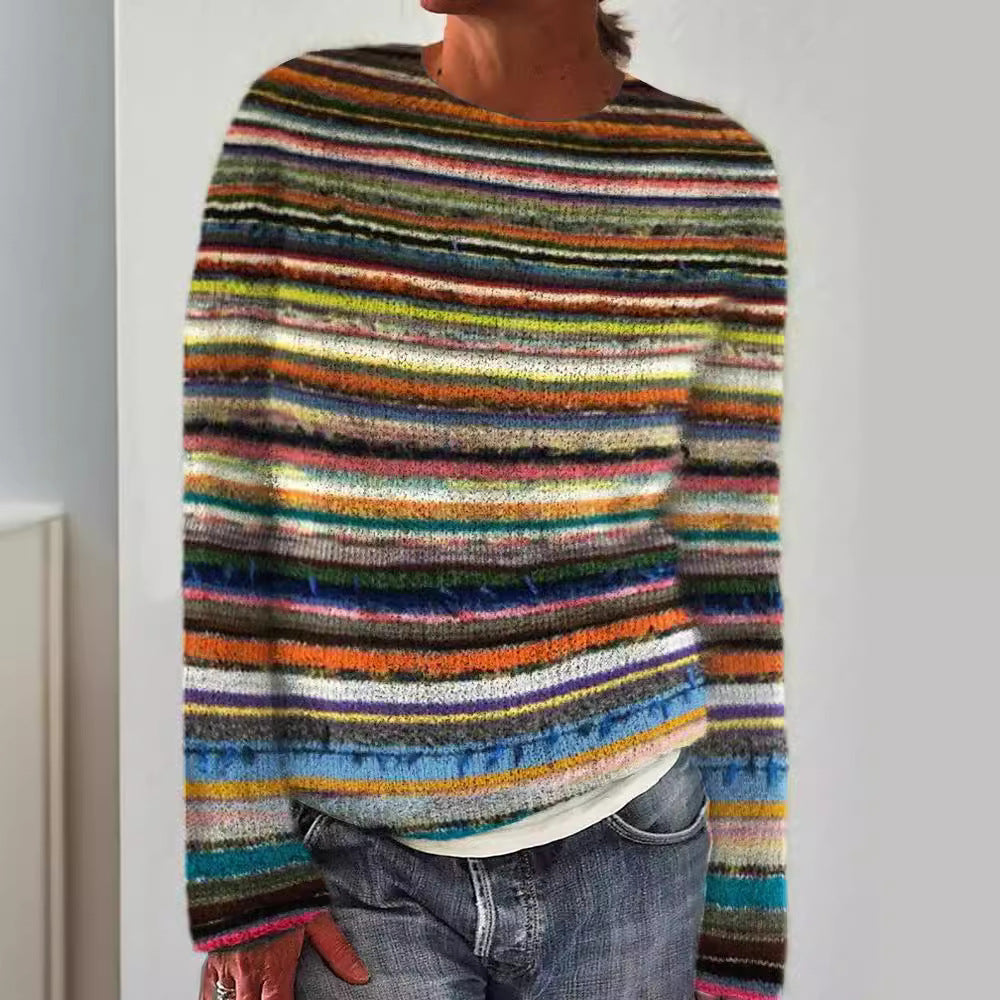 Damen nan bestickter Strickpullover mit reliefartiger Blumenstickerei und Rundhalsausschnitt Echo Archiv