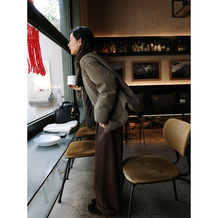 Damen Modische Übergangsjacke mit hohem Kragen Echoarchiv 1789269004