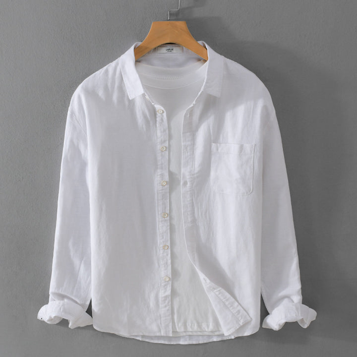 Herren Overshirt aus Baumwollmix mit Brusttasche und lockerem Schnitt Echoarchiv