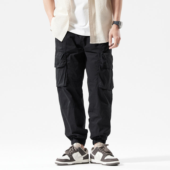 Herren lässige Cargo-Style Jogginghose mit Gummibund Echoarchiv