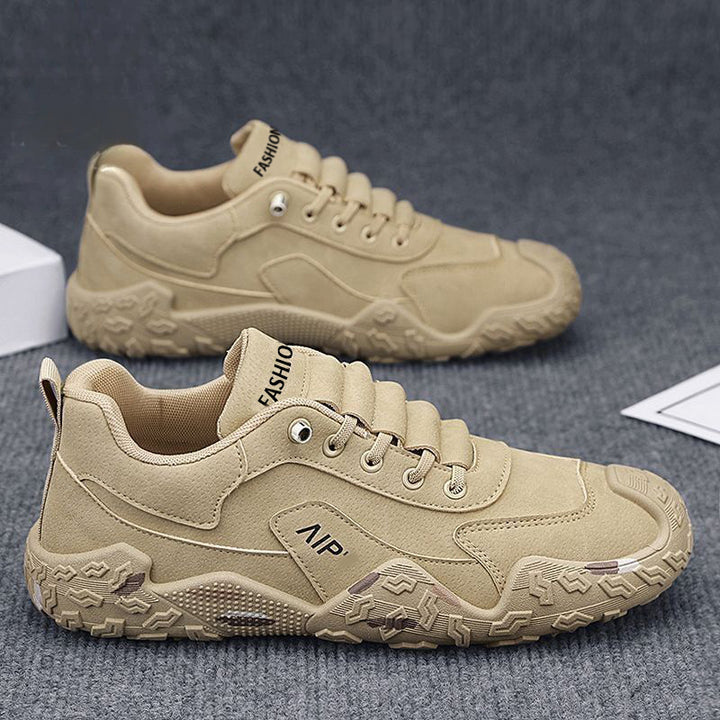 Herren Urbaner Chunky-Sneaker mit Veloursleder-Optik, profiliertem Grip-Profil und ergonomischer Plateausohle Echoarhiv