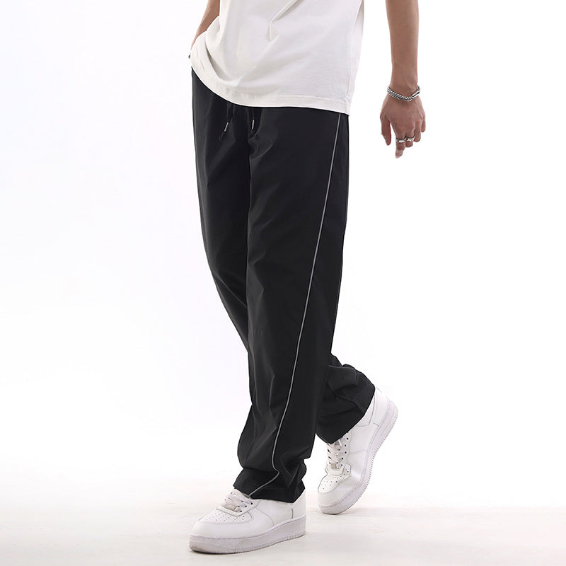 Herren Sportliche Freizeithose mit verstellbarem Bund und seitlichen Taschen Echo Archiv