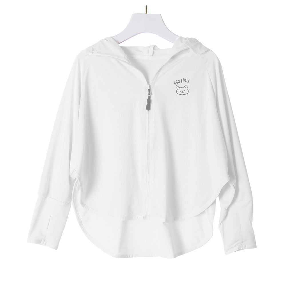 Kinder UV-Schutzjacke mit Kapuze und leichten atmungsaktiven Eigenschaften Echo Archiv