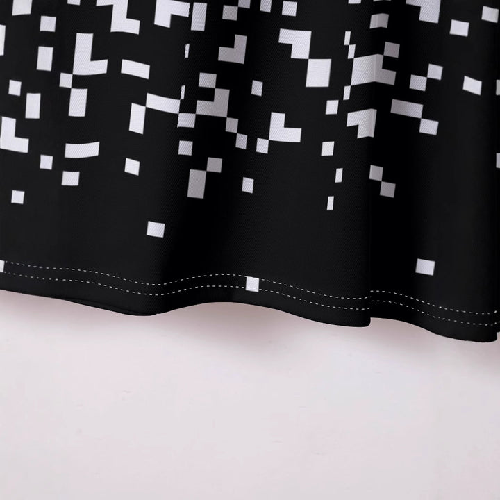 Herren Kurzarm Poloshirt mit kreativem Pixelmuster Echoarchiv
