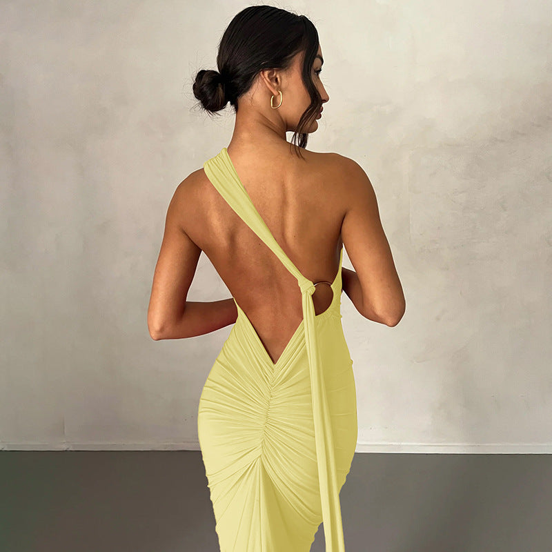 Damen Elegantes One-Shoulder Abendkleid Echo Archiv