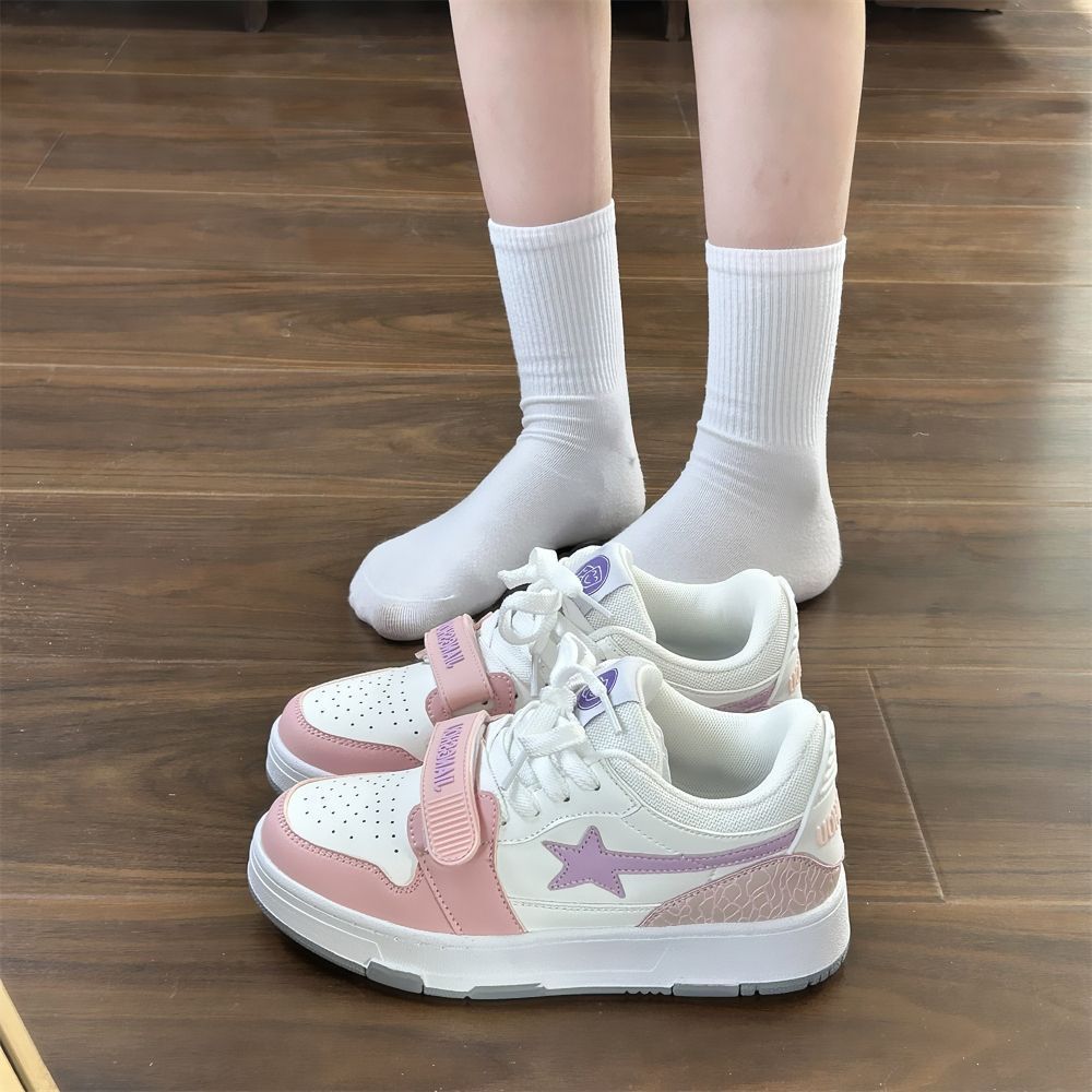 Damen Sneakers mit doppeltem Klettverschluss und atmungsaktiver Obermaterialstruktur Echo Archiv
