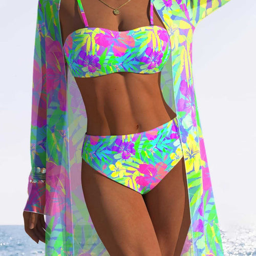 Damen Strandkleid mit floralem Muster Echo Archiv
