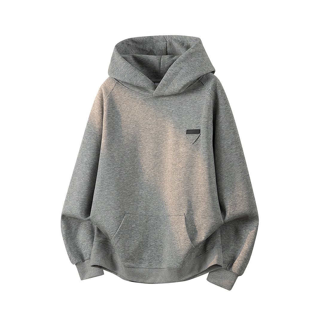 Unisex Oversize Kapuzenpullover mit handschriftlichem Grafik-Print, Kängurutasche & geripptem Saum Echoarchiv